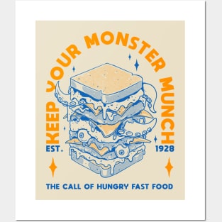 Monster Burguer Posters and Art